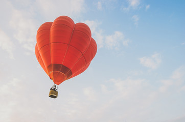 hot air balloon flying in the sky - a symbol of freedom