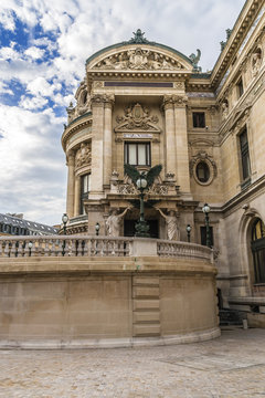 Architectural details of Opera National (Garnier Palace). Paris.