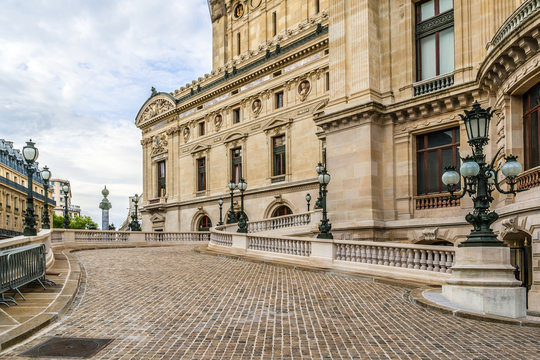Architectural details of Opera National (Garnier Palace). Paris.
