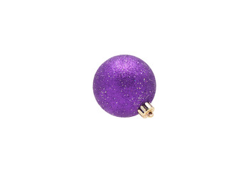 Purple Christmas ball.