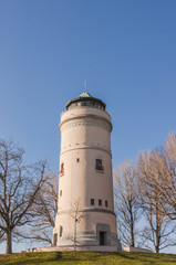 Fototapeta premium Basel, Stadt, Turm, Wasserturm, Bruderholz, Spaziergang, Spazierweg, Wintertag,Wintersonne, Basel-Stadt, Schweiz