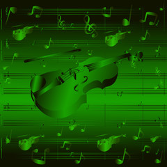 Abstract background violin