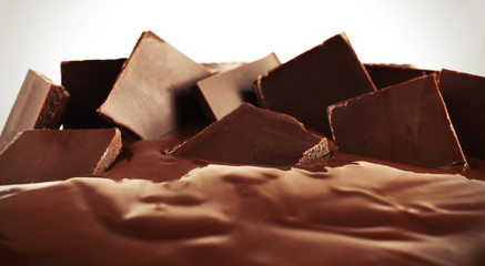 Chocolate isolated on white