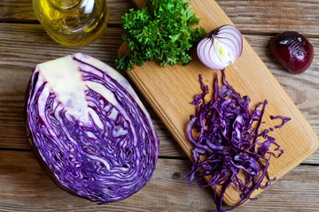 blue cabbage salad 