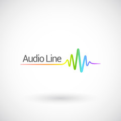 Sound & Audio Waves, vector logo design template. - 97673998