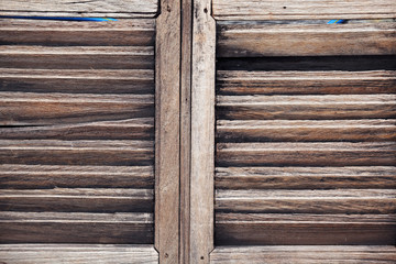 grungy wooden panel window