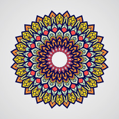 Mandala. Vintage decorative elements. Oriental pattern, vector illustration. Islam, Arabic, Indian, turkish, pakistan, chinese, ottoman motifs - 97674731