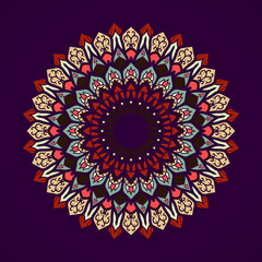 Mandala. Vintage decorative elements. Oriental pattern, vector illustration. Islam, Arabic, Indian, turkish, pakistan, chinese, ottoman motifs - 97674760