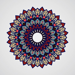 Mandala. Vintage decorative elements. Oriental pattern, vector illustration. Islam, Arabic, Indian, turkish, pakistan, chinese, ottoman motifs - 97674772