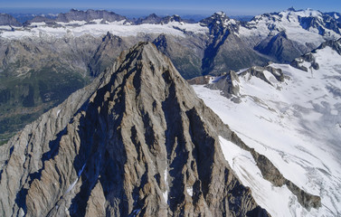 Zeugen der Eiszeit - Finsteraarhorn im Wallis-Schweiz