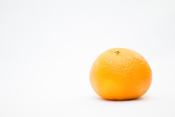 isolated clementine on a white background 