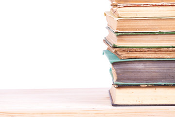 Old books on shelf.