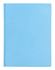 Fototapeta premium Blue book cover isolated on white background