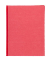 Red book cover isolated on white background