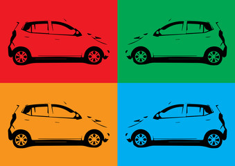 pop-art car