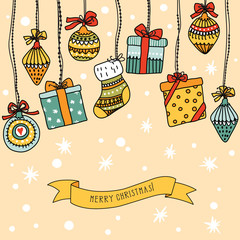 Christmas banner with place for your text