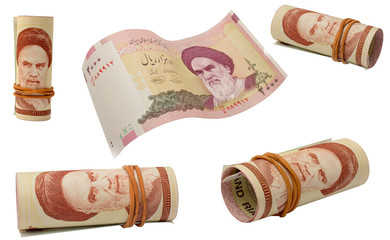 Set of rial banknotes