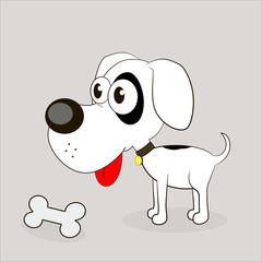 Vector illustration of Cartoon Dog