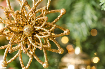 Glitter Christmas star - Soft focus