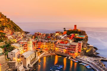 Deurstickers Cinque Terre, Vernazza. Italië © SCStock