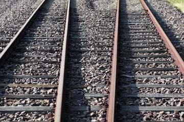 Fototapeta premium railway as background.