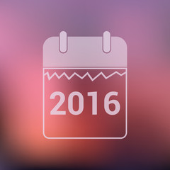 illustration of Happy new year 2016