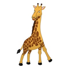 Obraz premium Giraffe Cartoon Vector