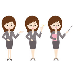 ビジネスウーマン セット スーツ女性