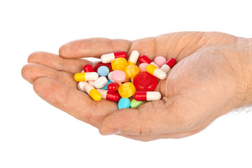 Hand with pills