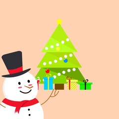 Snowman vector illustration