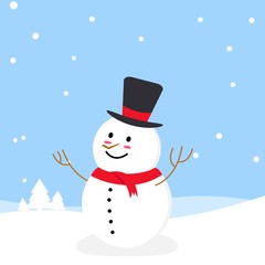 Snowman vector illustration