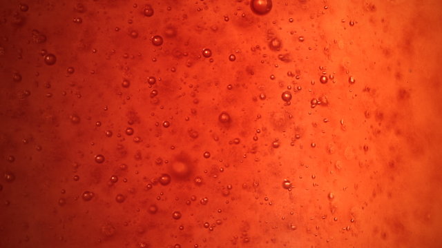 Orange Maple Syrop Bubbles macro Video