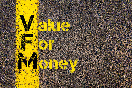 Accounting Business Acronym VFM Value For Money