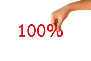 100% of the human hand