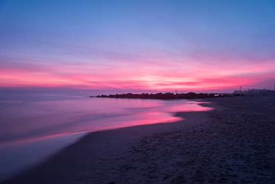 Dramatic Coney Island Beach Sunset © demerzel21
