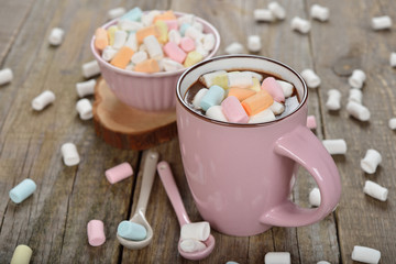 Hot chocolate with marshmallows