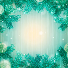 Fototapeta na wymiar Winter abstract background. Christmas background
