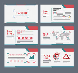 presentation template flat design