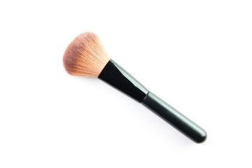 make up brush powder blusher isolated on white background