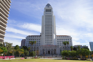 Los Angeles City Hall and Grand Park