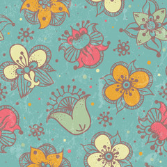 Seamless floral pattern.
