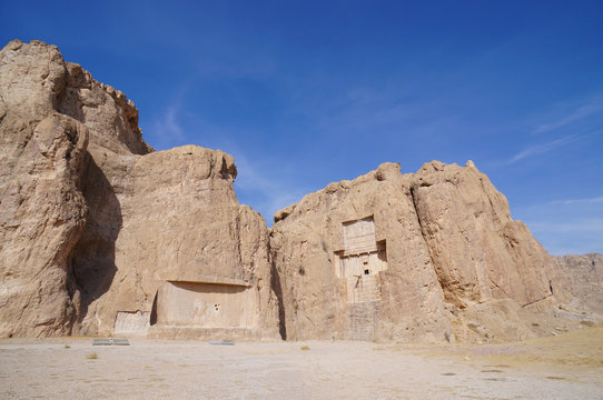 Tomb Of Persian Kings Xerxes I At Naqsh-e Rustam, Shiraz, Iran.