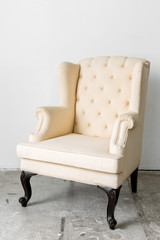 beige retro chair