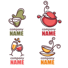 linear vector collection of cooking equipment and food symbols a