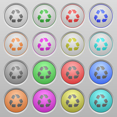 Recycling plastic sunk buttons