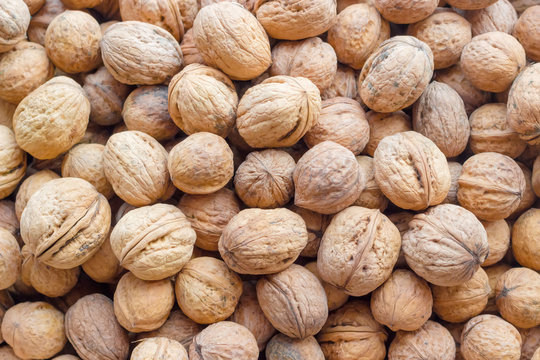 Walnuts closeup