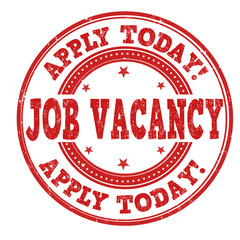 Job vacancy  grunge stamp