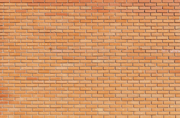 Background of red building brick wall