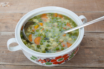 Homemade vegetable soup