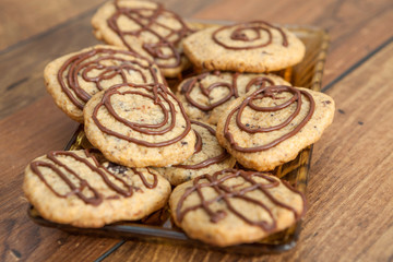 Homemade ginger cookies